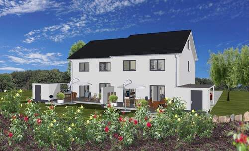 Gartenansicht .jpg - Doppelhaushälfte mit 131,00 m² in Werl zum Kaufen