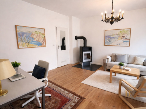 Wohnzimmer - Etagenwohnung mit 59,00 m&sup2; in München zur Miete