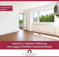 Sanierte 3-Zimmer-Wohnung mit Loggia & flexibler Raumaufteilung! - Bremen Ellenerbrok-Schevemoor
