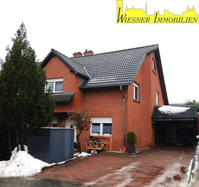 Straßenansicht - EFH (DHH) in Frankfurt (Oder) OT Rosengarten! Sie werden dieses Haus lieben!