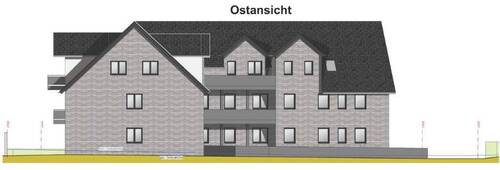Ostansicht - 3 Zimmer Terrassenwohnung zum Kaufen in Dorsten