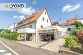 Außenansicht - Doppelhaushälfte mit großem Garten, Potenzial & Ausbaureserve in ruhiger Lage von Sindelfingen