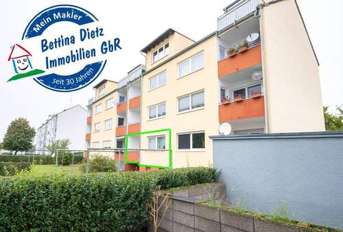 Außenansicht - DIETZ: 2-Zimmer-Erdgeschosswohnung mit Balkon! Vermietet seit 2023