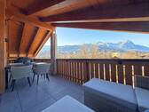 Süd-West Balkon mit Blick auf Alp-und Zugspitze - 