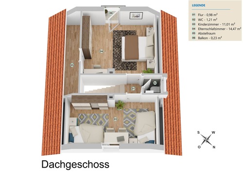 Dachgeschoss - 