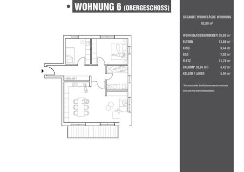 W06 - 3 Zimmer Etagenwohnung in Tegernheim