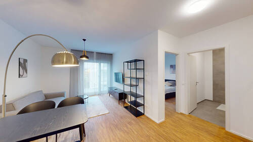 Wohnraum - 2 Zimmer Etagenwohnung zur Miete in Frankfurt am Main