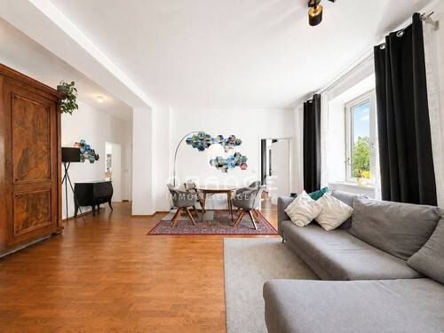 Wohnzimmer Ansicht 1 - Etagenwohnung mit 84,00 m&sup2; in Regensburg / Stadtamhof zum Kaufen