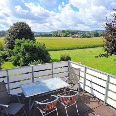 Blick vom Balkon - Ländlich wohnen mit Weitblick - Tecklenburg Leeden
