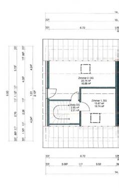 Dachgeschoss, aktuell 1 Zimmer - 