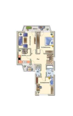 Hinterhaus-Obergeschoss - 