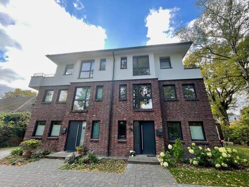 Frontansicht.jpeg - NEUBAU STANDARD A+ STADTHAUS MODERN UND MIT SCHÖNEM GARTEN !!