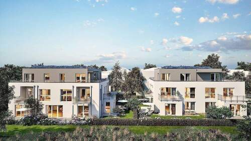 Visualisierung Hausansichten - TAG DER OFFENEN TÜR vom 17.-19.4.2026, 11-15 Uhr! Promenadenensemble 'Truderinger Wald' - Whg. 12