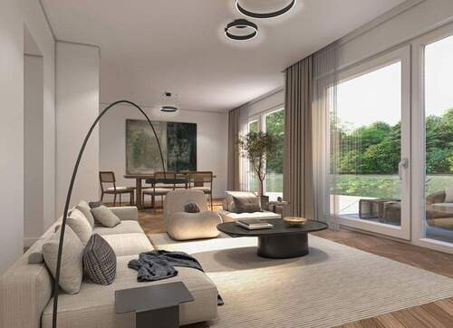 Wohnzimmer - 6 Zimmer Doppelhaushälfte in Bonn