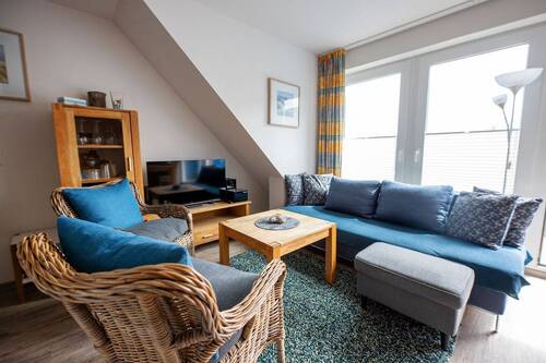 Wohn-/Essbereich - Ihre neue Ferienwohnung mit Balkon, Weitsicht & frischer Meeresbrise