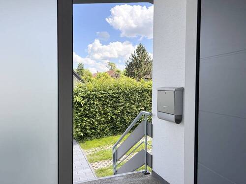 Blick aus der Haustür - 