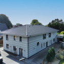 Drohenansicht - 1 Zimmer Mehrfamilienhaus, Wohnhaus in Wurster Nordseeküste