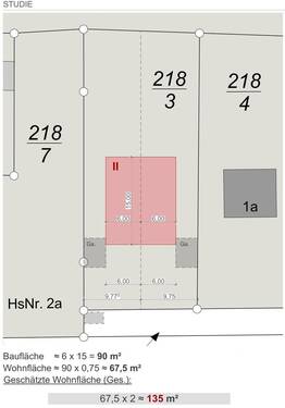 Lageplan Grundstück für DHH - Grundstück zum Kaufen in Dresden