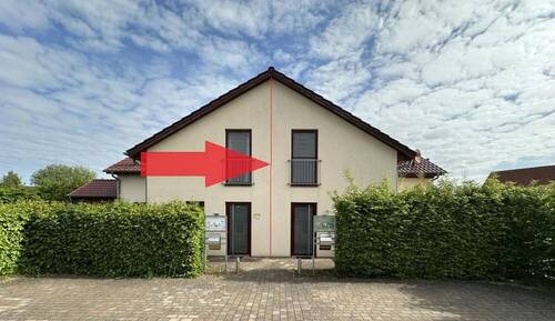 Ansicht straßenseitig - Zwischen Fleesensee, Kölpinsee & Müritz - Ferienhaus mit Blick auf die weiten Wiesen Mecklenburgs