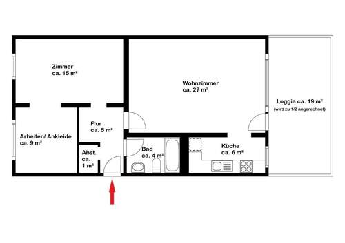 Grundgriss - 1. OG links - 