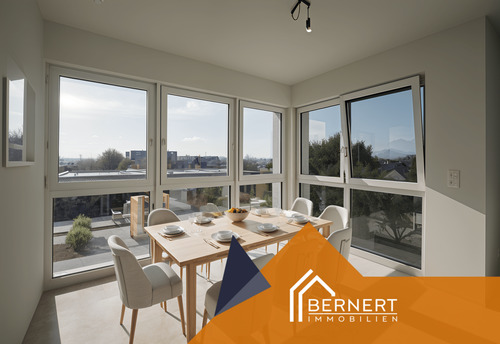 Esszimmer Beispiel visualisiert - 4 Zimmer Etagenwohnung zum Kaufen in Sonnefeld