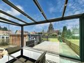 Terrasse Übergang Garten - 6 Zimmer Einfamilienhaus in Hannover