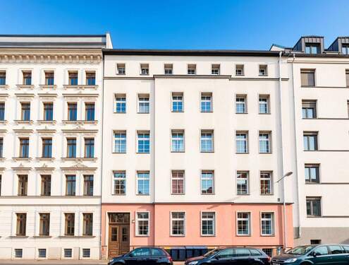 Vorderhausansicht - 2 Zimmer Etagenwohnung zum Kaufen in Leipzig