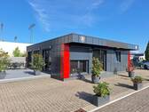 Ansicht Beispiel - Modernes Bürogebäude im Gewerbegebiet Greifswalds