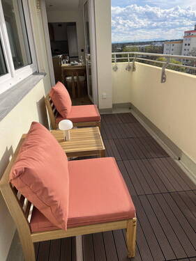 Uneinsehbarer Westbalkon - Etagenwohnung mit 52,00 m&sup2; in München zur Miete