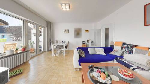 Wohnzimmer - Etagenwohnung mit 84,00 m&sup2; in Münster zum Kaufen
