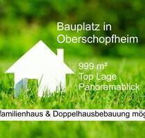 Bauplatz 999 m² (teilbar in 2 Grundstücke), Oberschopfheim - Friesenheim