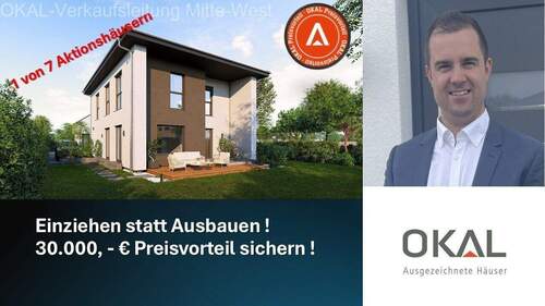 Bild 1 - AKTION !! Ihr Traumhaus - gebaut auf Ihrem Grundstück oder mit unserem Grundstücksservice - EINZUGSFERTIG