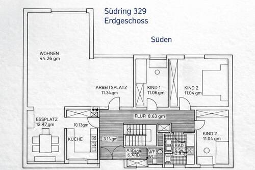 Erdgeschoss Bestand - 