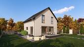 Ansicht Garten - EINFAMILIENHAUS MIT OFFENER ARCHITEKTUR