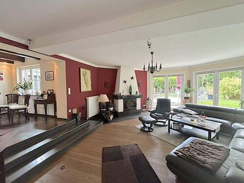 Wohnzimmer mit Kamin - 