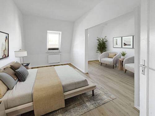 Schlafzimmer - 3 Zimmer Etagenwohnung zum Kaufen in Koblenz