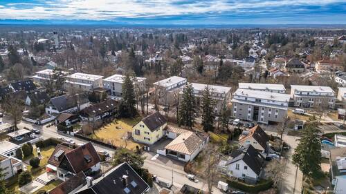 Luftaufnahme - Blick über Ottobrunn - 