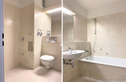 Badezimmer - Etagenwohnung mit 64,70 m&sup2; in Wedel zur Miete