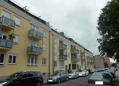Hausansicht - Neubau in Mockau-Süd...Vermietete ETW mit Balkon zu verkaufen!