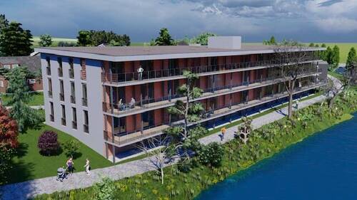 Visualisierung Süd_Ostseite - 4 Zimmer Etagenwohnung zum Kaufen in Dornburg-Camburg