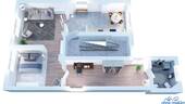 Grundriss dreidimensional - 