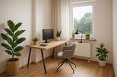 Arbeiten/Schlafen (Einrichtungsvisualisierung) - 2 Zimmer Etagenwohnung in Chemnitz