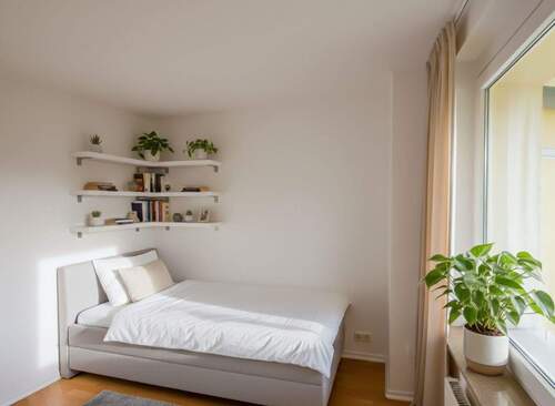 Schlafzimmer - Einrichtungsbeispiel1.jpg - Etagenwohnung mit 41,20 m&sup2; in Chemnitz zur Miete