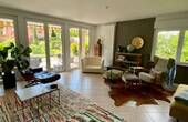 Wohnzimmer - 4 Zimmer Einfamilienhaus zum Kaufen in Langensendelbach