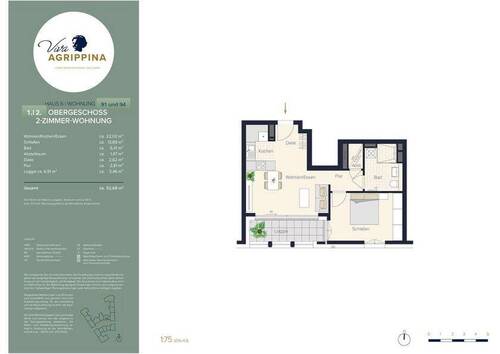 Viva Agrippina 1. OG Whg. 91 UND 2. OG 94 - 