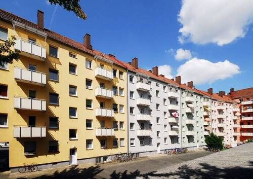 Außenansicht - Hofseite - 2 Zimmer Etagenwohnung zur Miete in Nürnberg