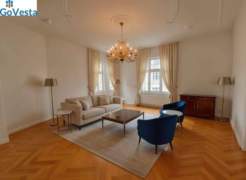 Wohnzimmer - (Einrichtungsbeispiel) - 5 Zimmer Etagenwohnung zum Kaufen in Leipzig