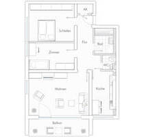 Top Wohnung mit Balkon und Stellplatz B67 - Neu-Isenburg