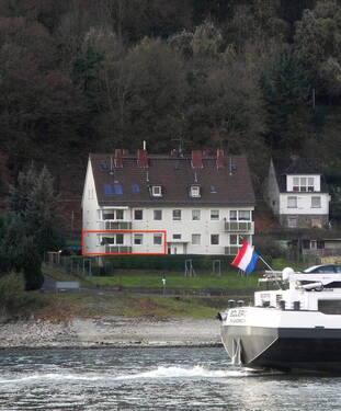BBlick vom Rhein - Direkt am Rhein in Koblenz - 4 ZKB EBK 75 qm