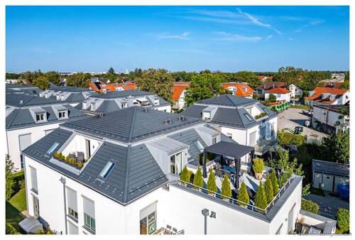 Blick auf die Terasse - Etagenwohnung mit 92,10 m² in München zur Miete